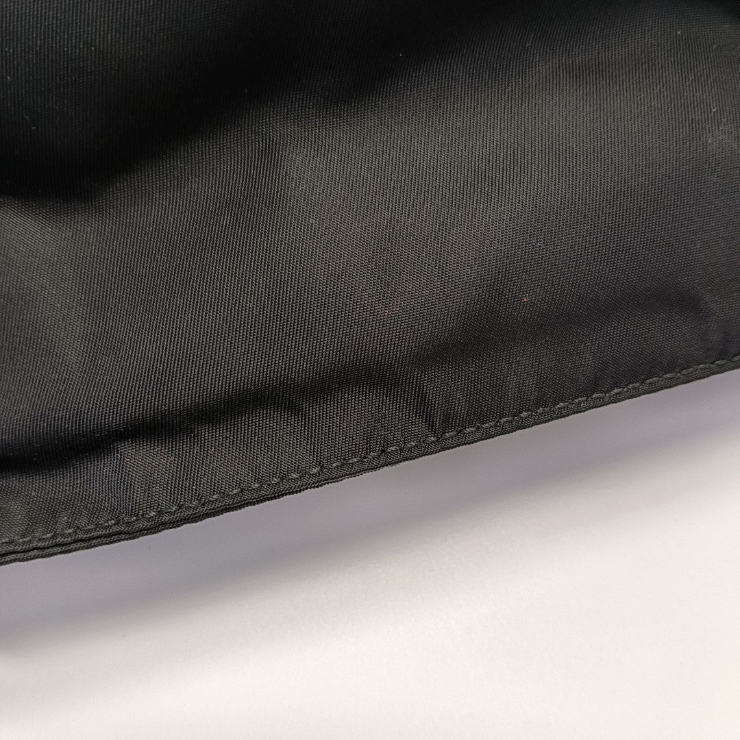 Nylon Top Handle Bag Black
