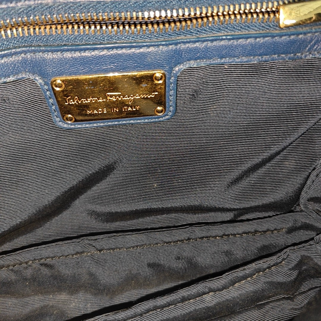 Ginny Quilted Calfskin Blue