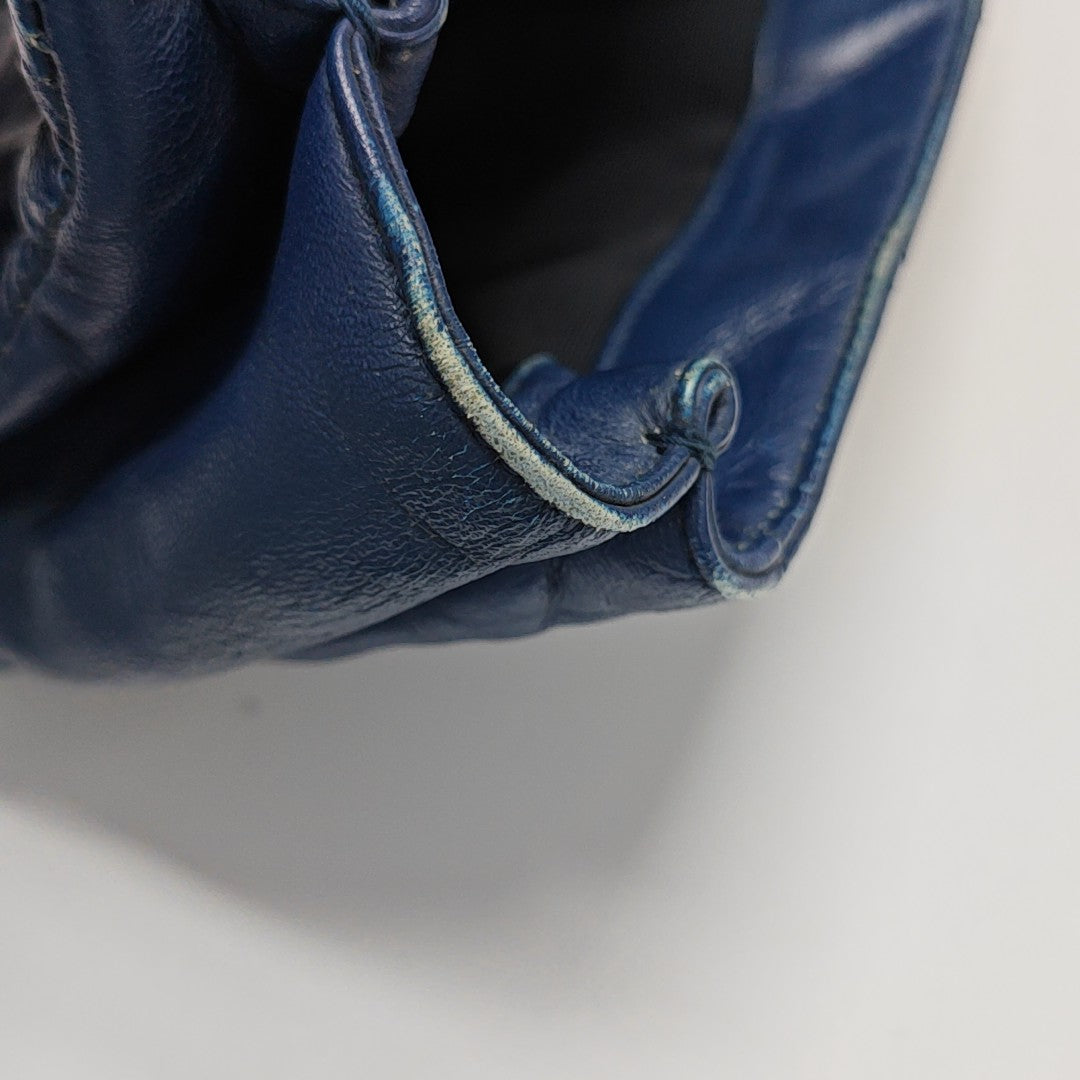 Ginny Quilted Calfskin Blue