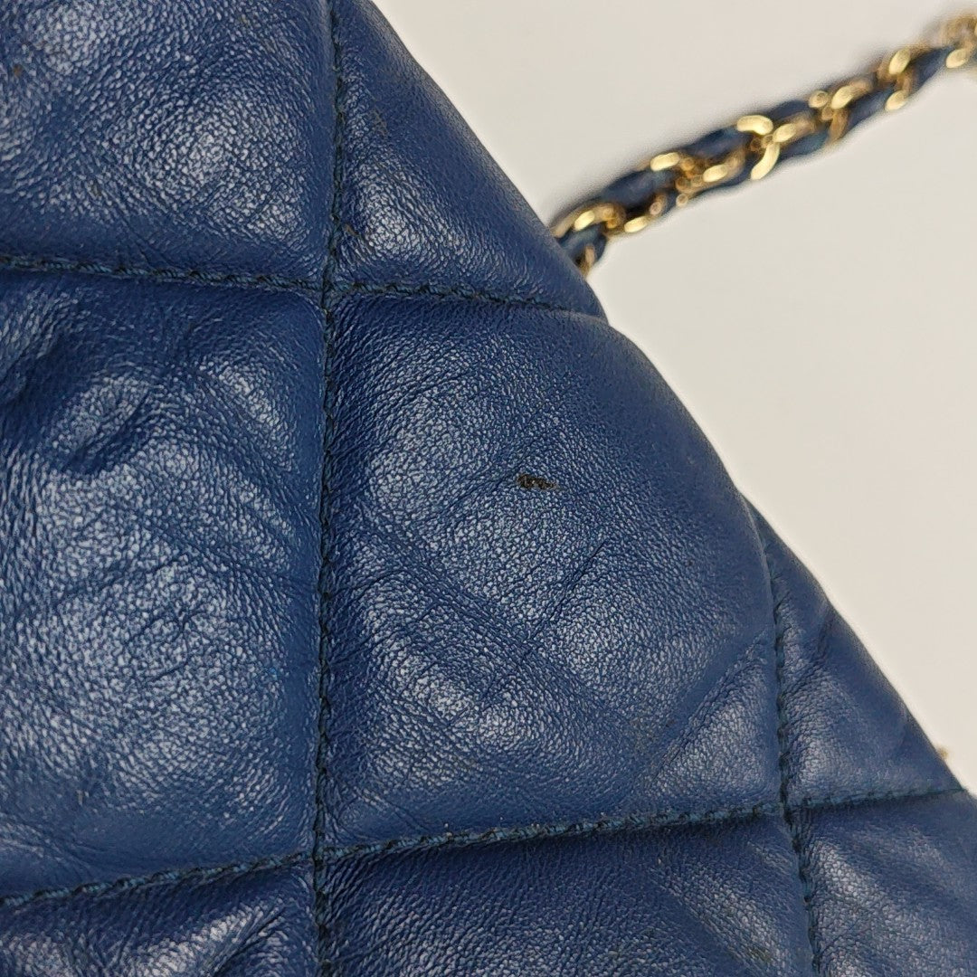 Ginny Quilted Calfskin Blue