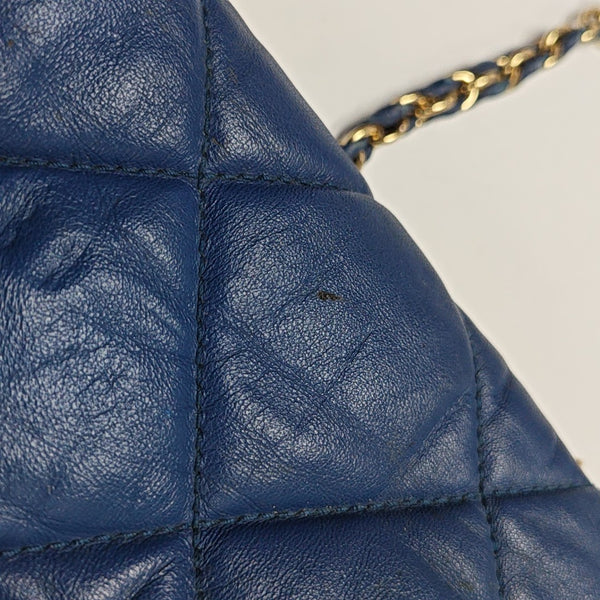 Ginny Quilted Calfskin Blue