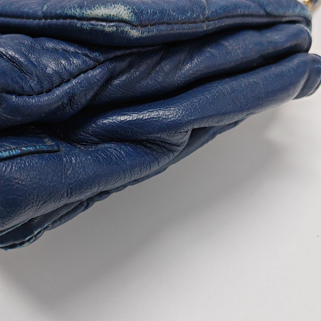 Ginny Quilted Calfskin Blue