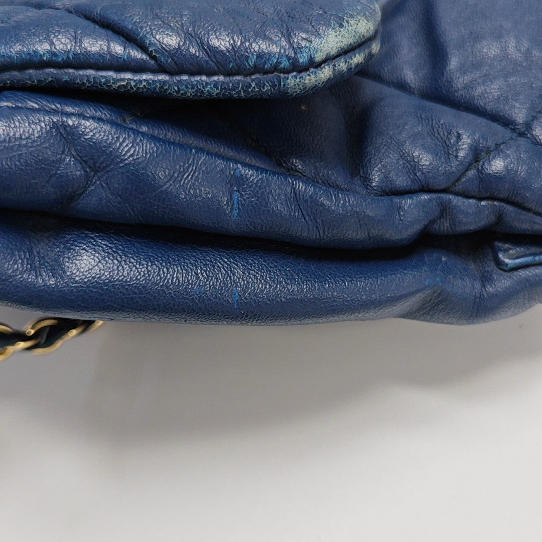 Ginny Quilted Calfskin Blue