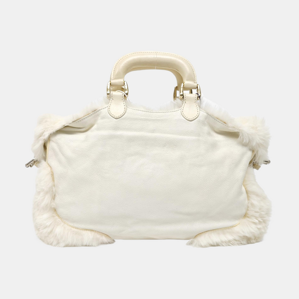 Calfskin Shoulder Bag White