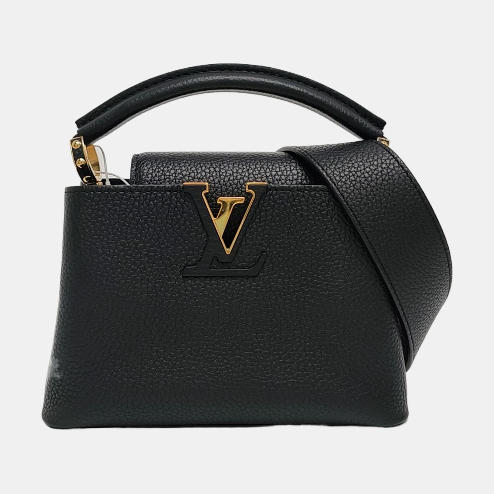 Authenticated pre-owned  Capucines Mini Calfskin Black - Shoulder Bag at Looply
