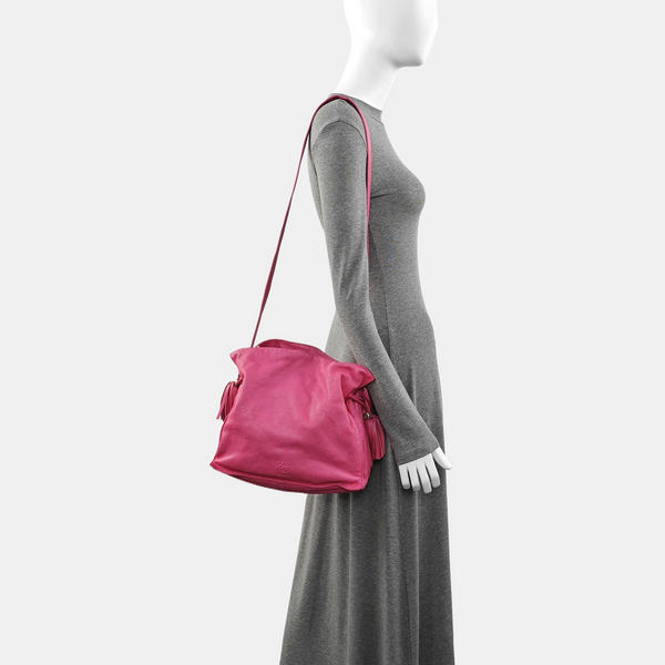Authenticated pre-owned  Flamenco Calfskin Pink - Shoulder Bag at Looply
