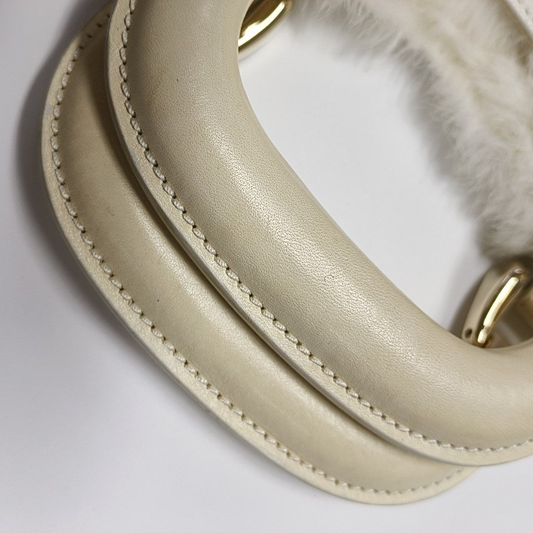 Calfskin Shoulder Bag White