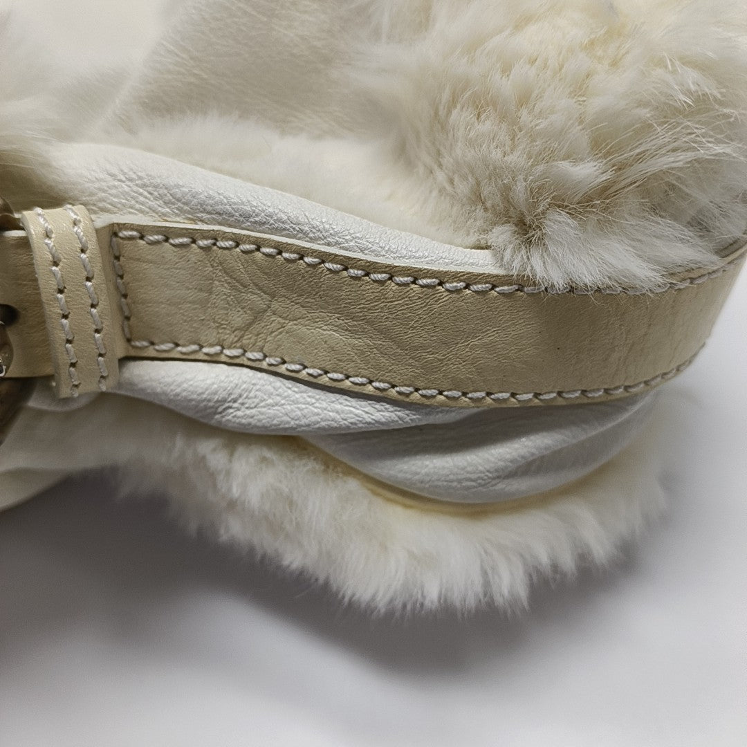 Calfskin Shoulder Bag White