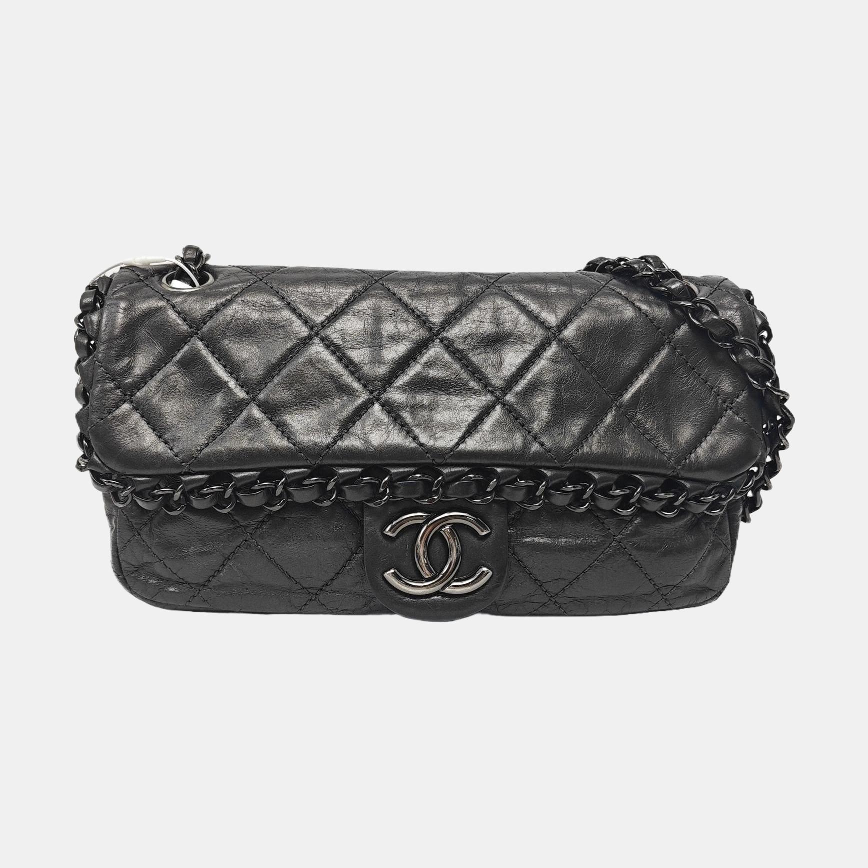 Quilted Calfskin Gray