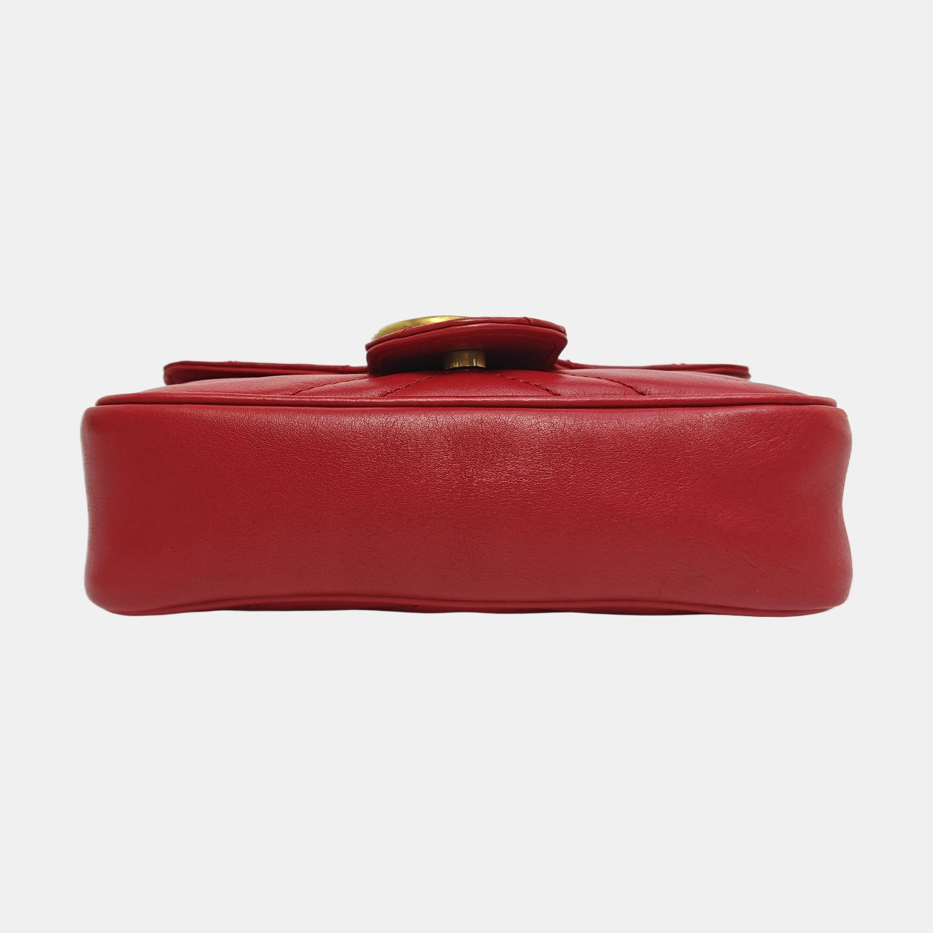 Authenticated pre-owned  GG Marmont Mini Calfskin Red - Crossbody Bag at Looply