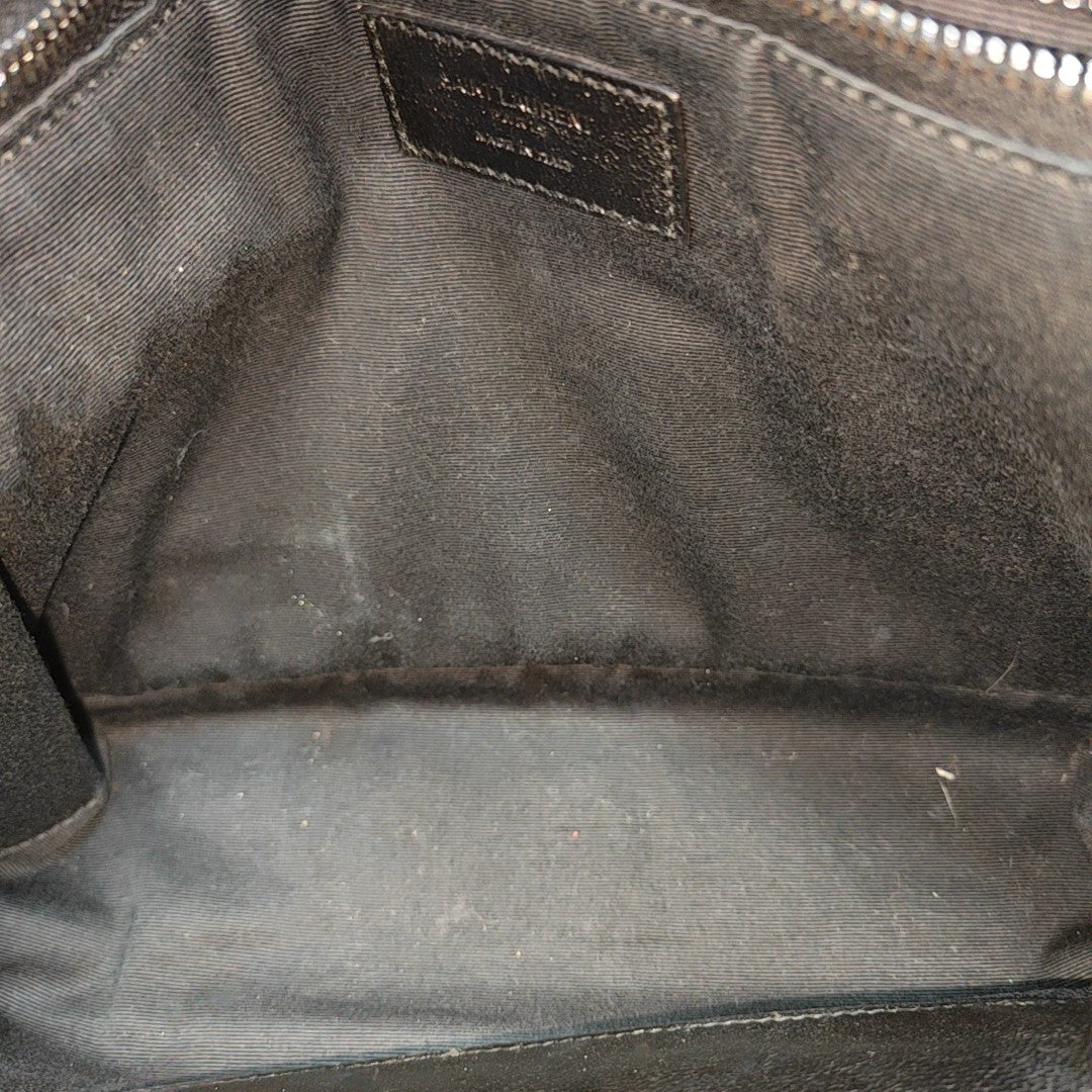NIKI Medium Chevron Calfskin Black