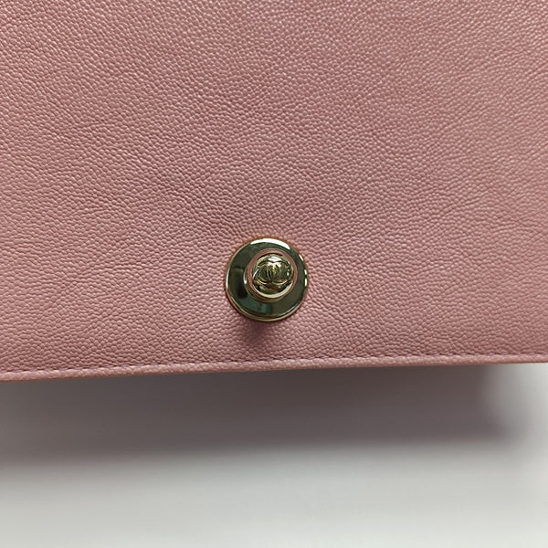 BOY CHANEL Mini Quilted Grained Calfskin Pink
