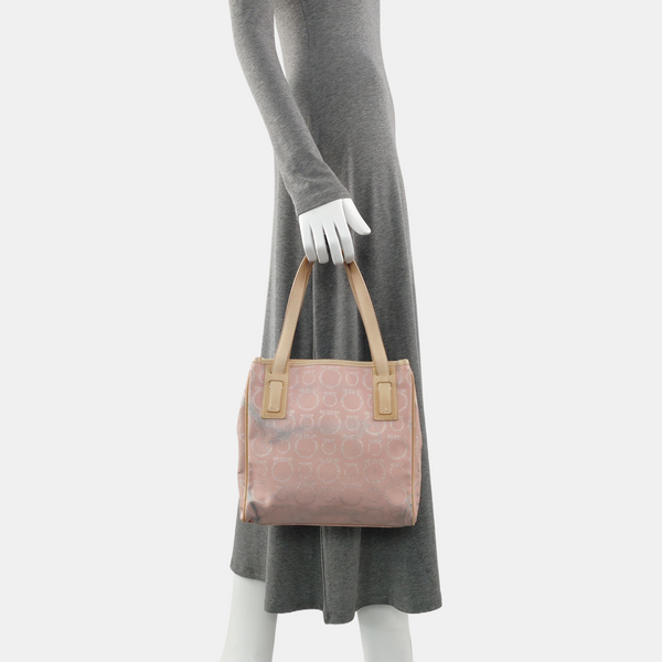 Gancini Coated Canvas Pink