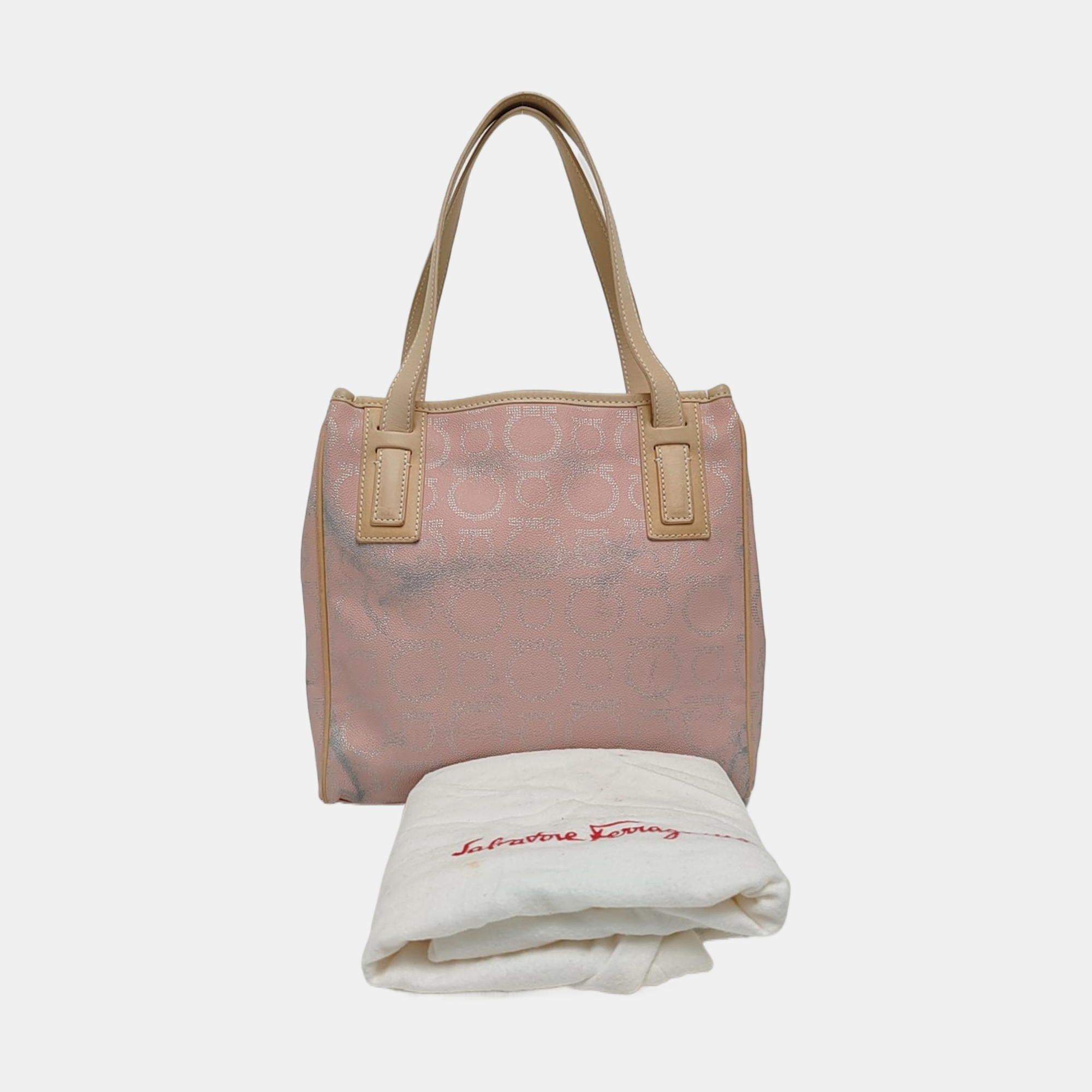 Gancini Coated Canvas Pink