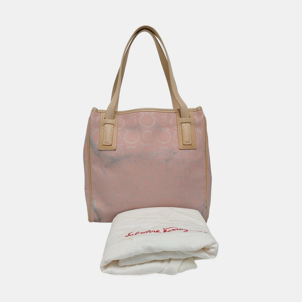 Gancini Coated Canvas Pink