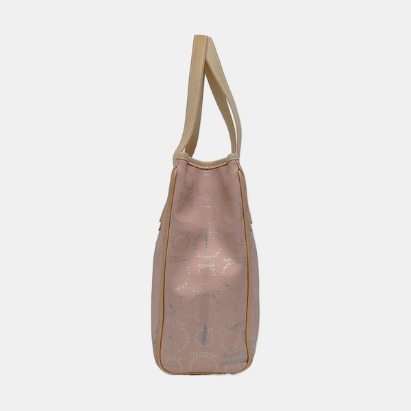 Gancini Coated Canvas Pink