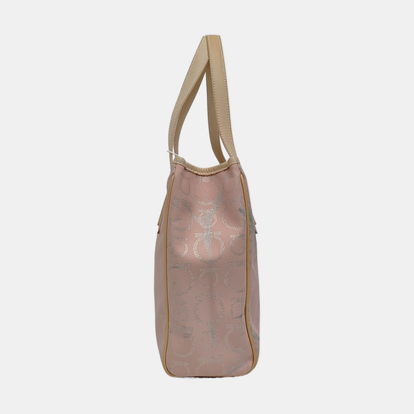 Gancini Coated Canvas Pink