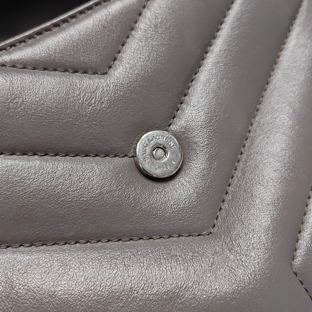 LOULOU Extra Small Quilted Calfskin Gray