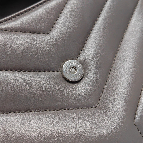 LOULOU Extra Small Quilted Calfskin Gray