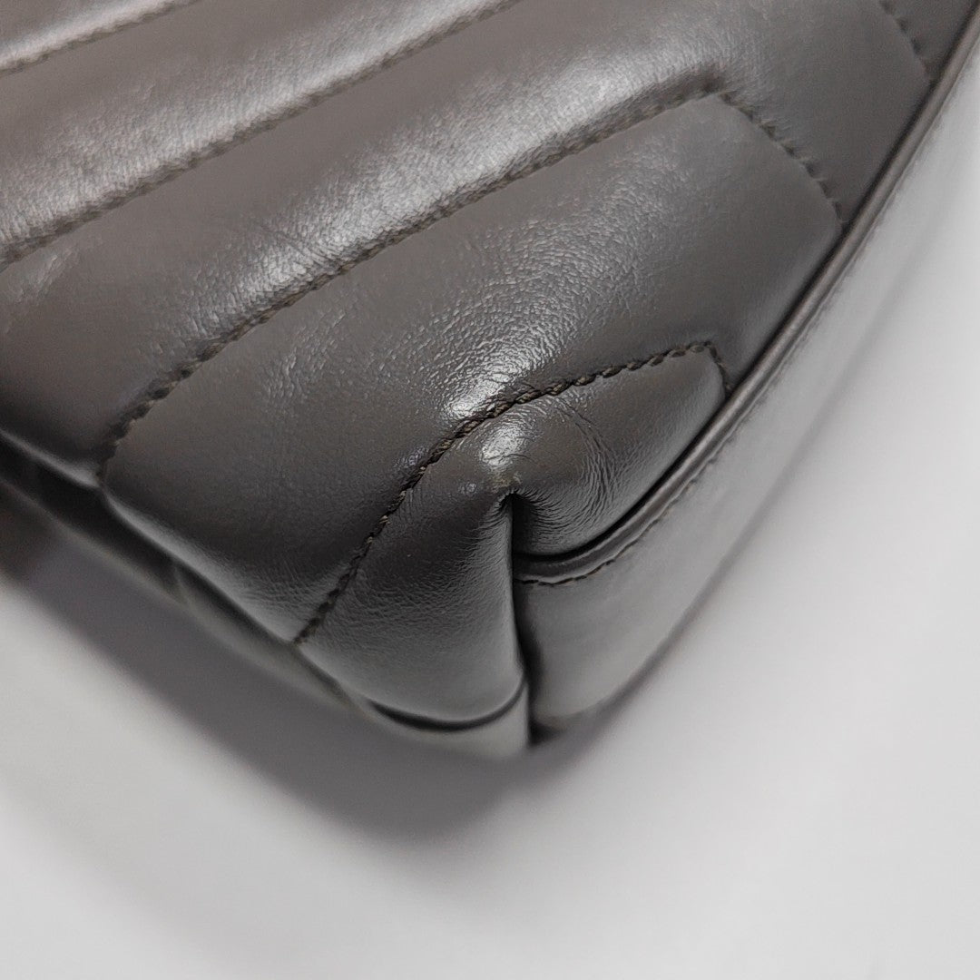 LOULOU Extra Small Quilted Calfskin Gray