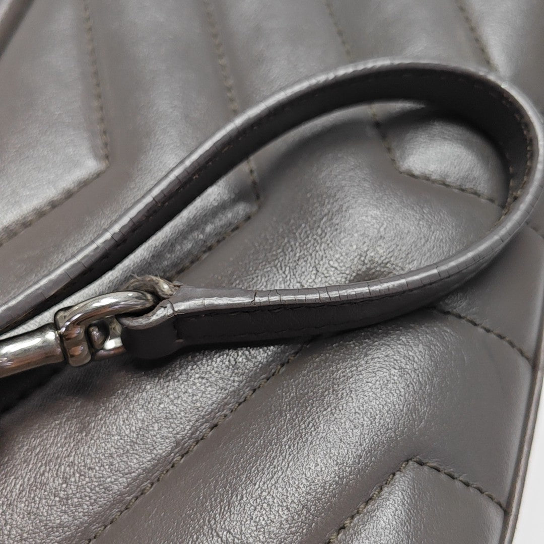 LOULOU Extra Small Quilted Calfskin Gray