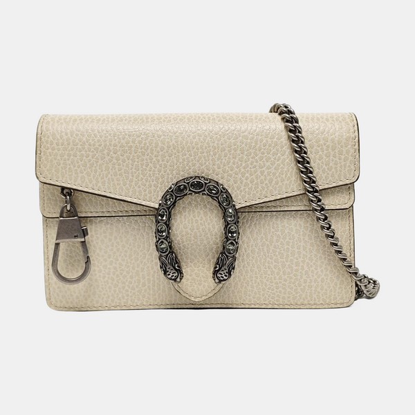 Authenticated pre-owned  Dionysus Super Mini Calfskin Beige - Shoulder Bag at Looply
