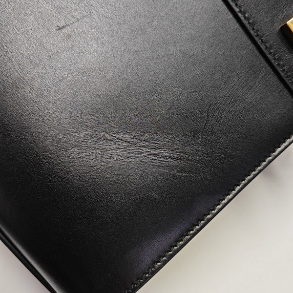 MANHATTAN Medium Calfskin Black