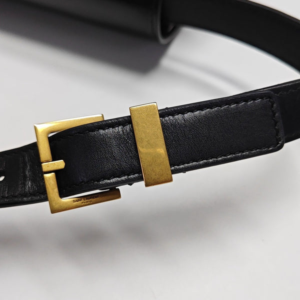 MANHATTAN Medium Calfskin Black