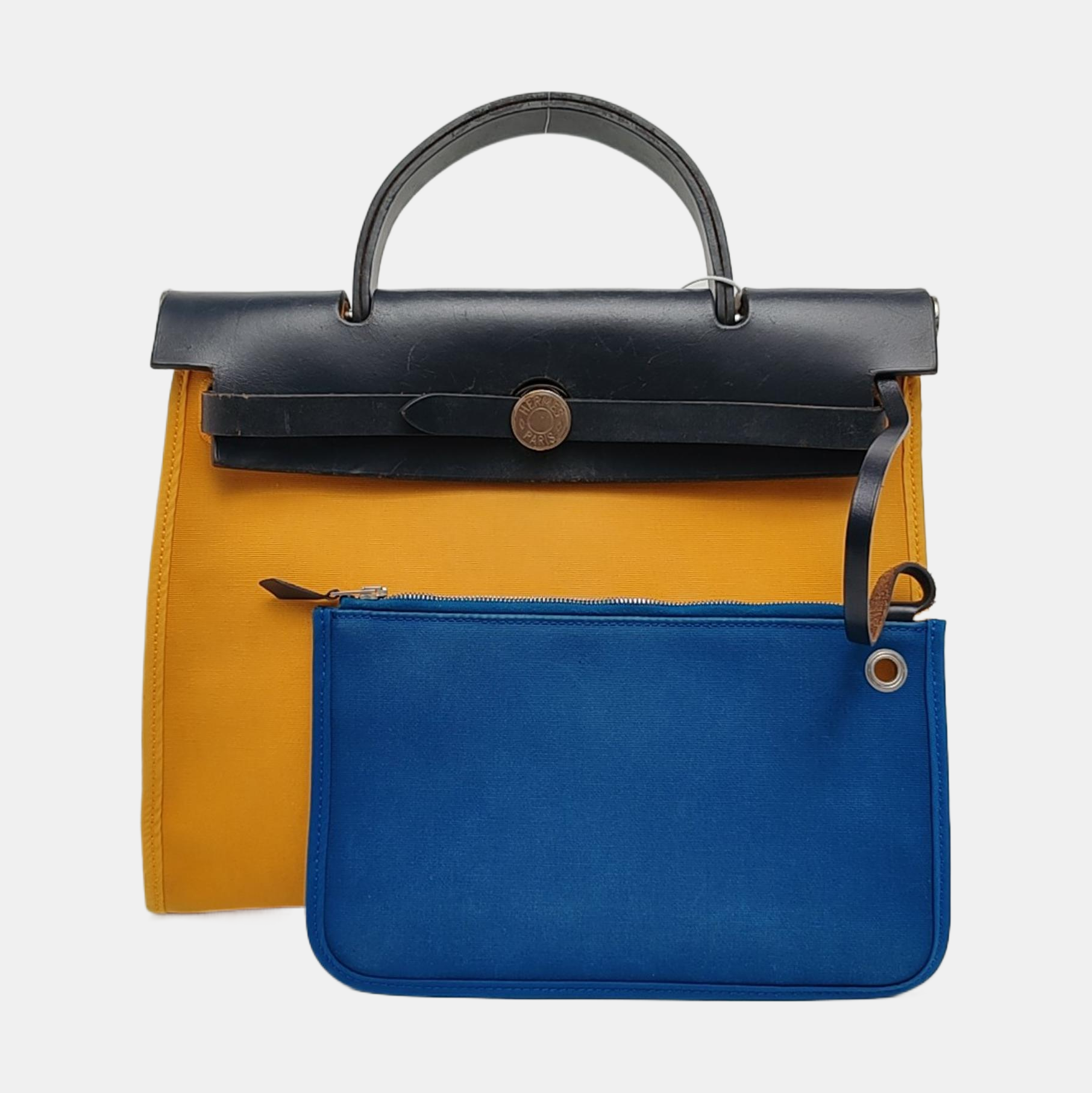 Authenticated pre-owned  Herbag 31 Canvas Yellow - Shoulder Bag at Looply