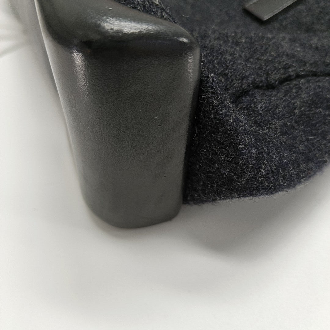 Wool Tote Bag Black