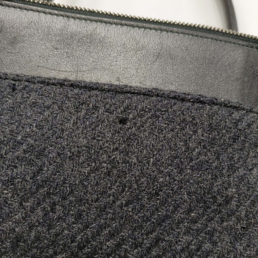 Wool Tote Bag Black