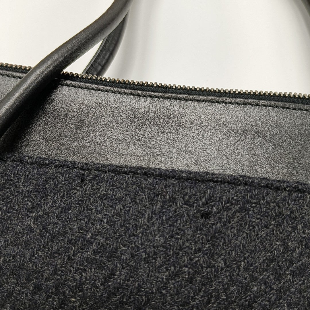 Wool Tote Bag Black