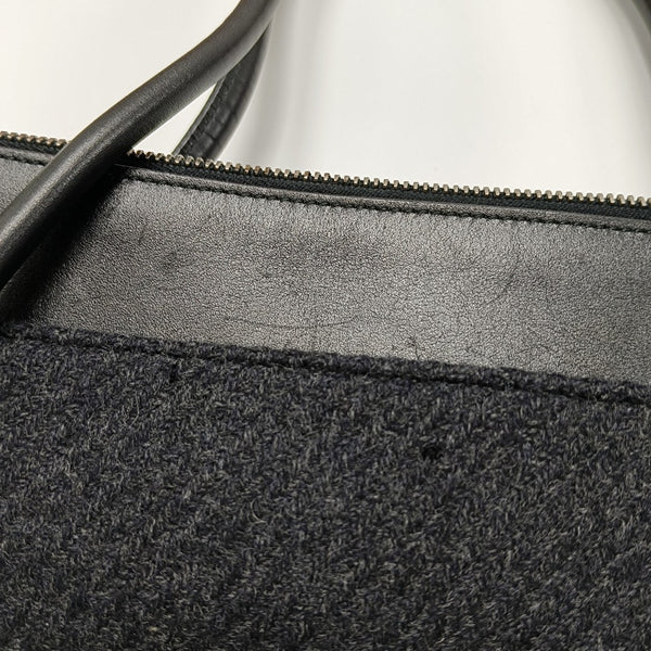 Wool Tote Bag Black