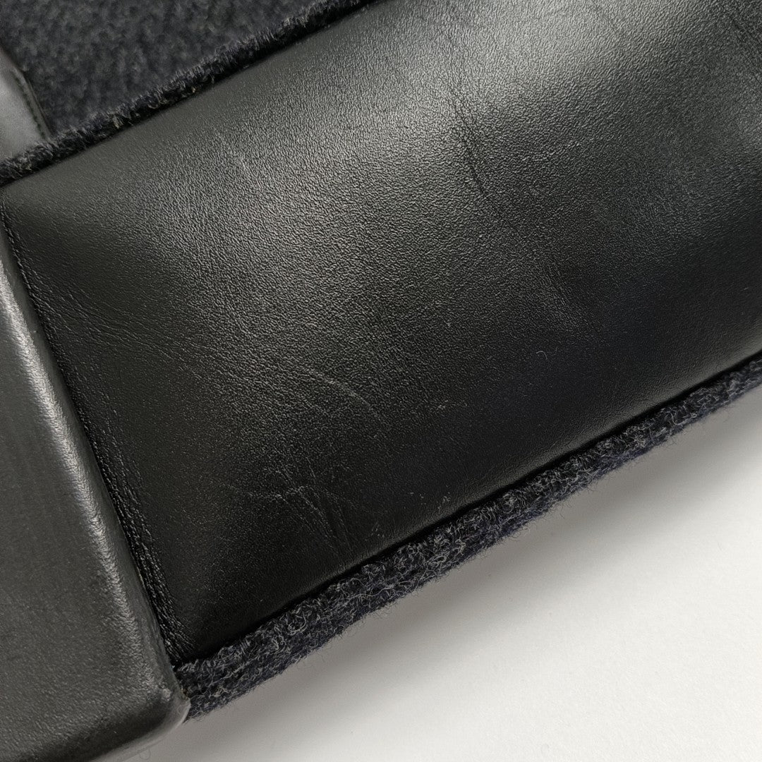 Wool Tote Bag Black