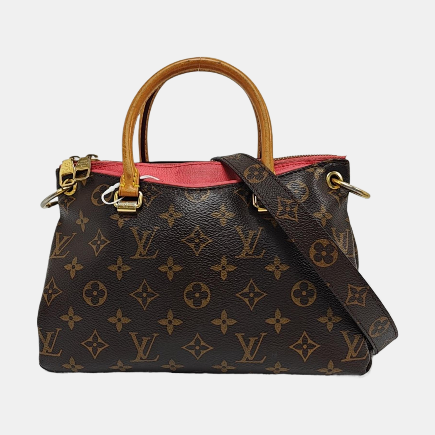 Authenticated pre-owned  Pallas BB Monogram Coated Canvas Brown - Shoulder Bag at Looply