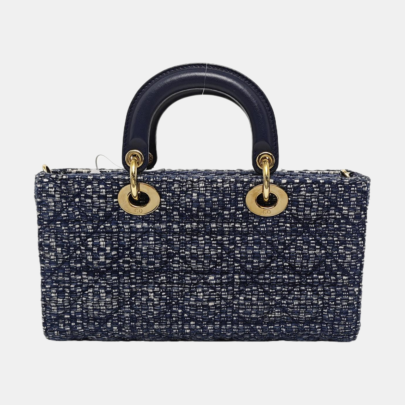 Authenticated pre-owned  Lady D-Joy Medium Fabric Blue - Shoulder Bag at Looply