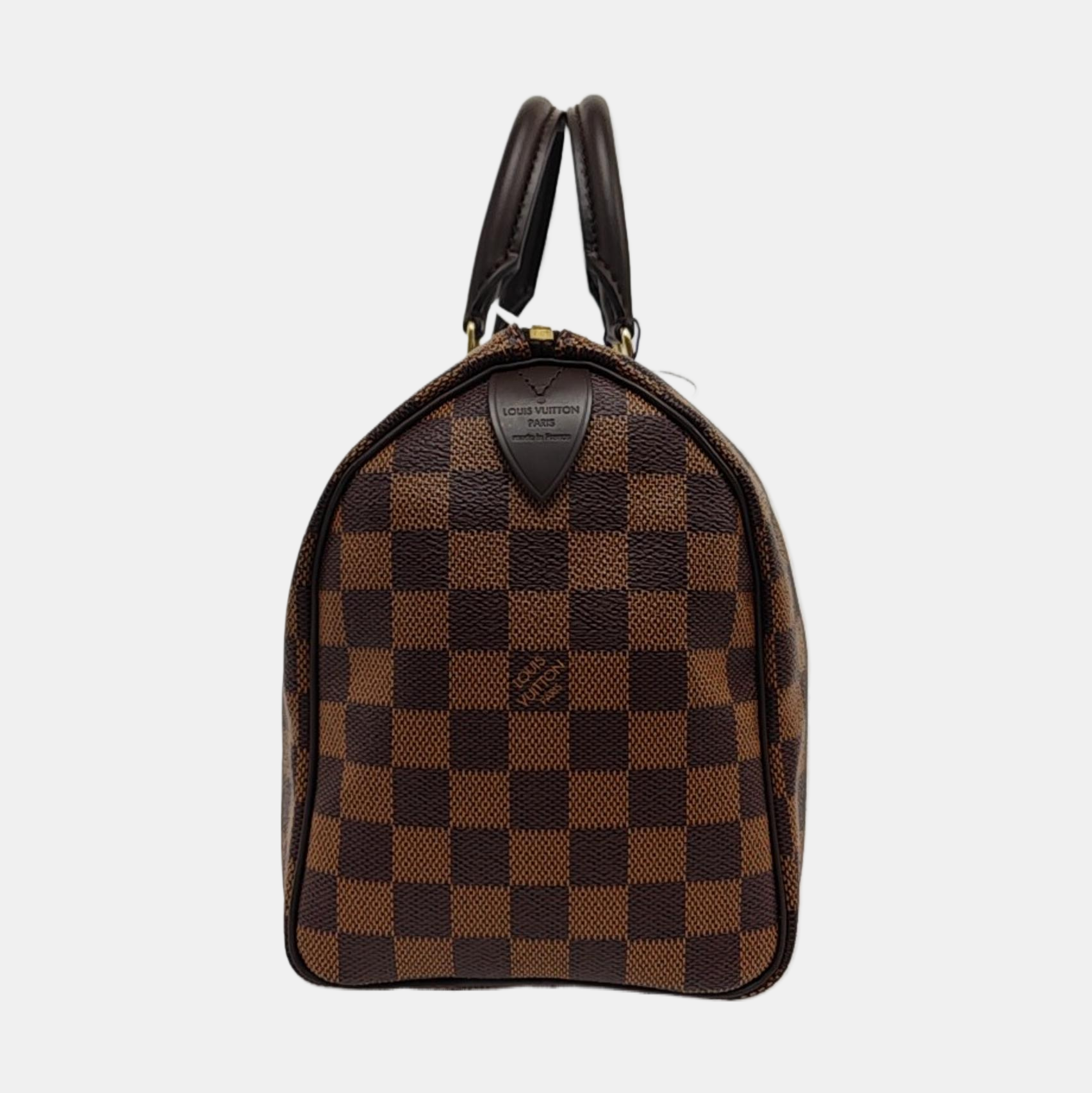 Authenticated pre-owned  Speedy 25 Damier Ebene Coated Canvas Brown - Top Handle Bag at Looply