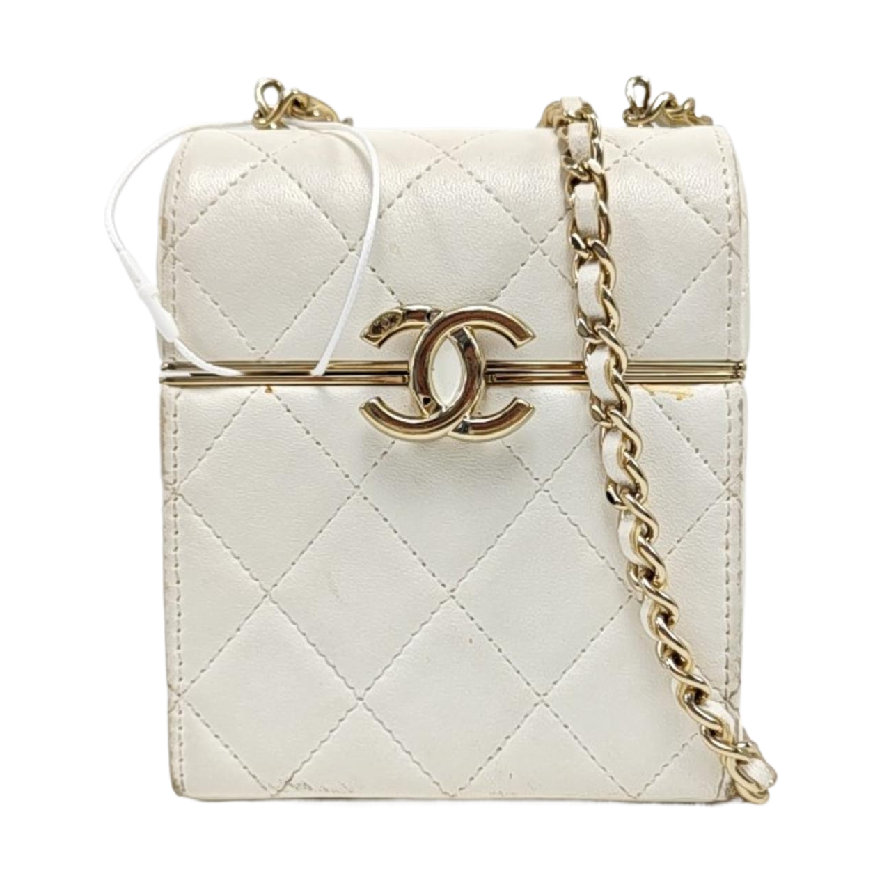Quilted Lambskin White