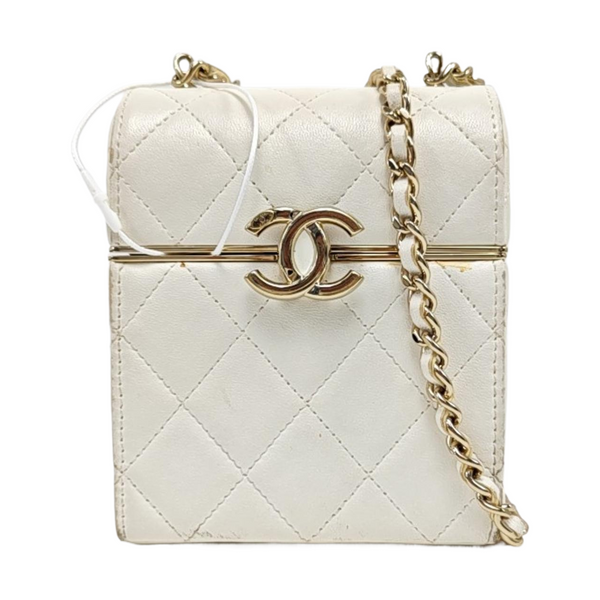 Quilted Lambskin White