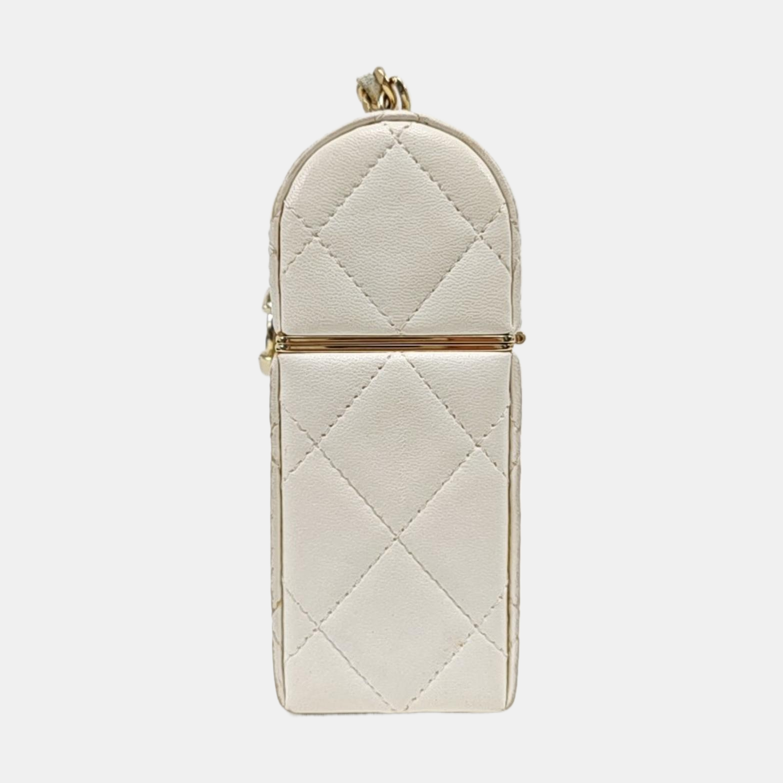 Quilted Lambskin White