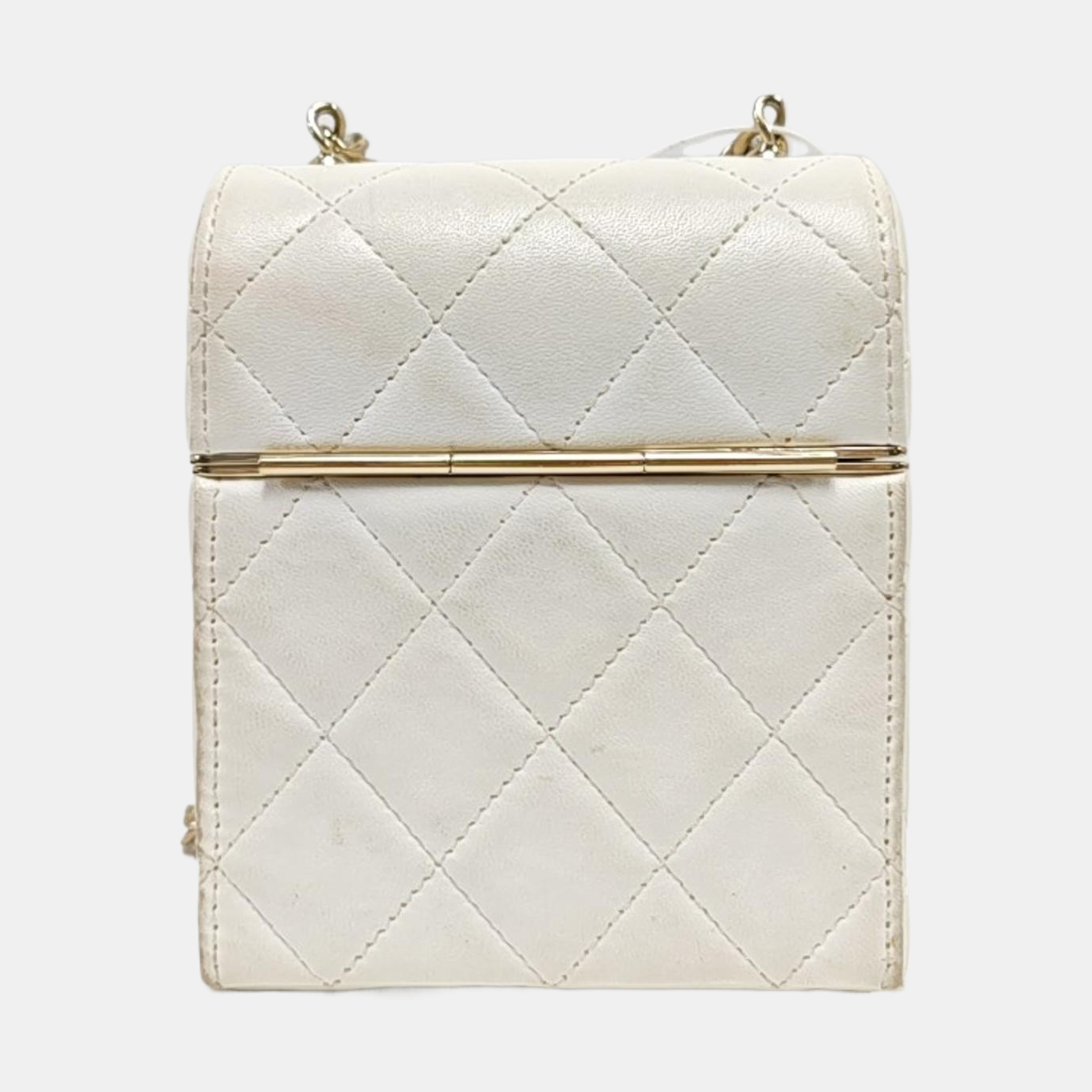 Quilted Lambskin White