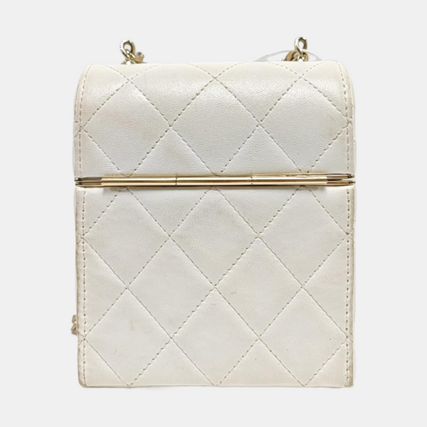 Quilted Lambskin White