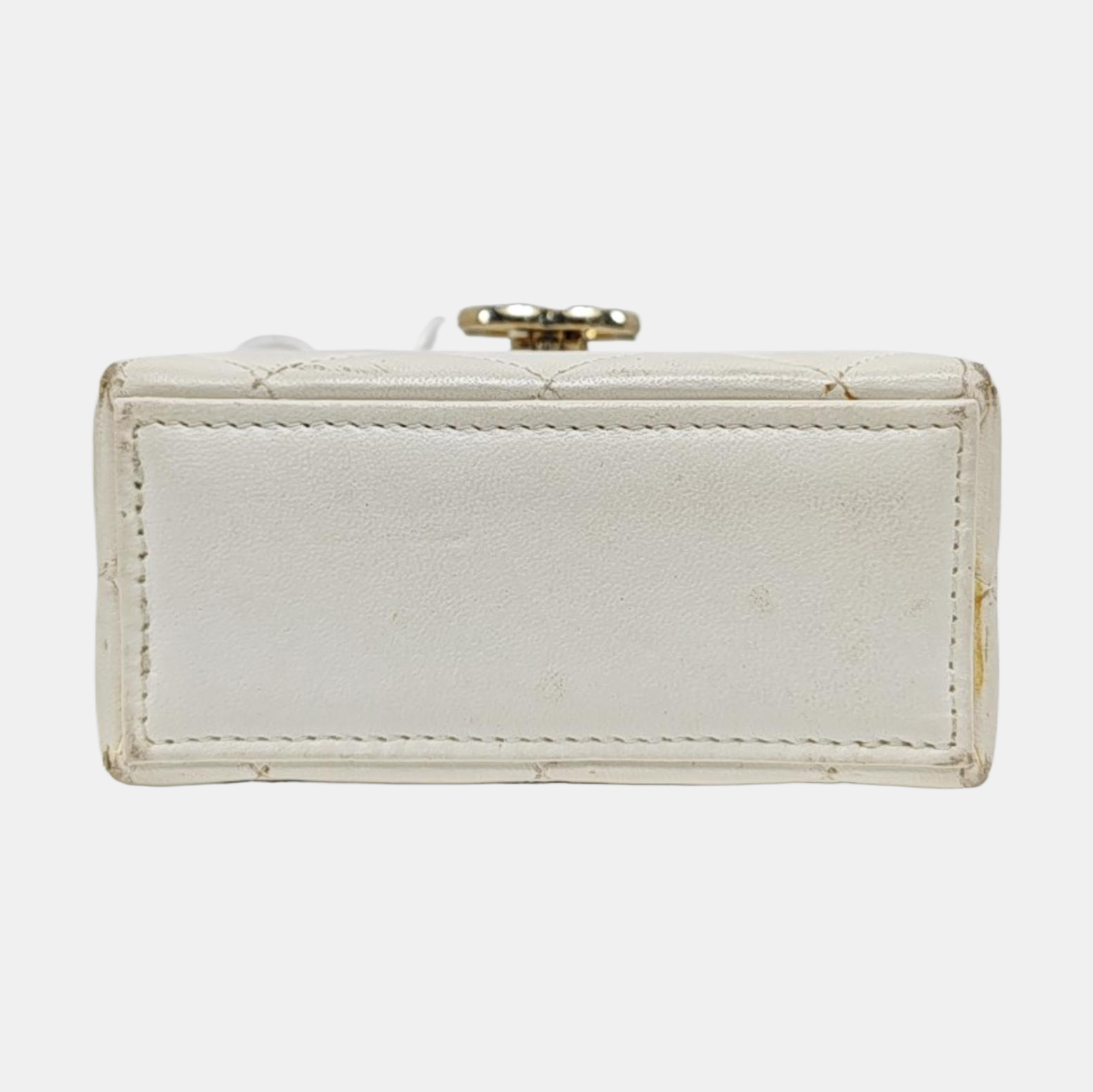 Quilted Lambskin White