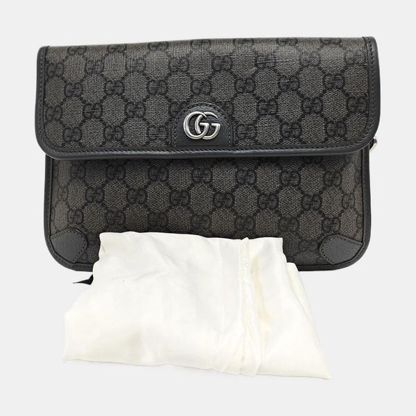 Authenticated pre-owned  Ophidia Small Monogram Canvas Gray - Belt Bag at Looply