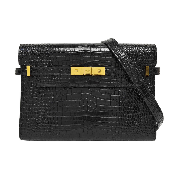 MANHATTAN Medium Calfskin Black