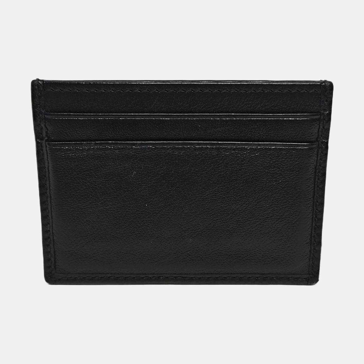 Authenticated pre-owned  Rajah Leather Black Card Holder - Card Holder at Looply