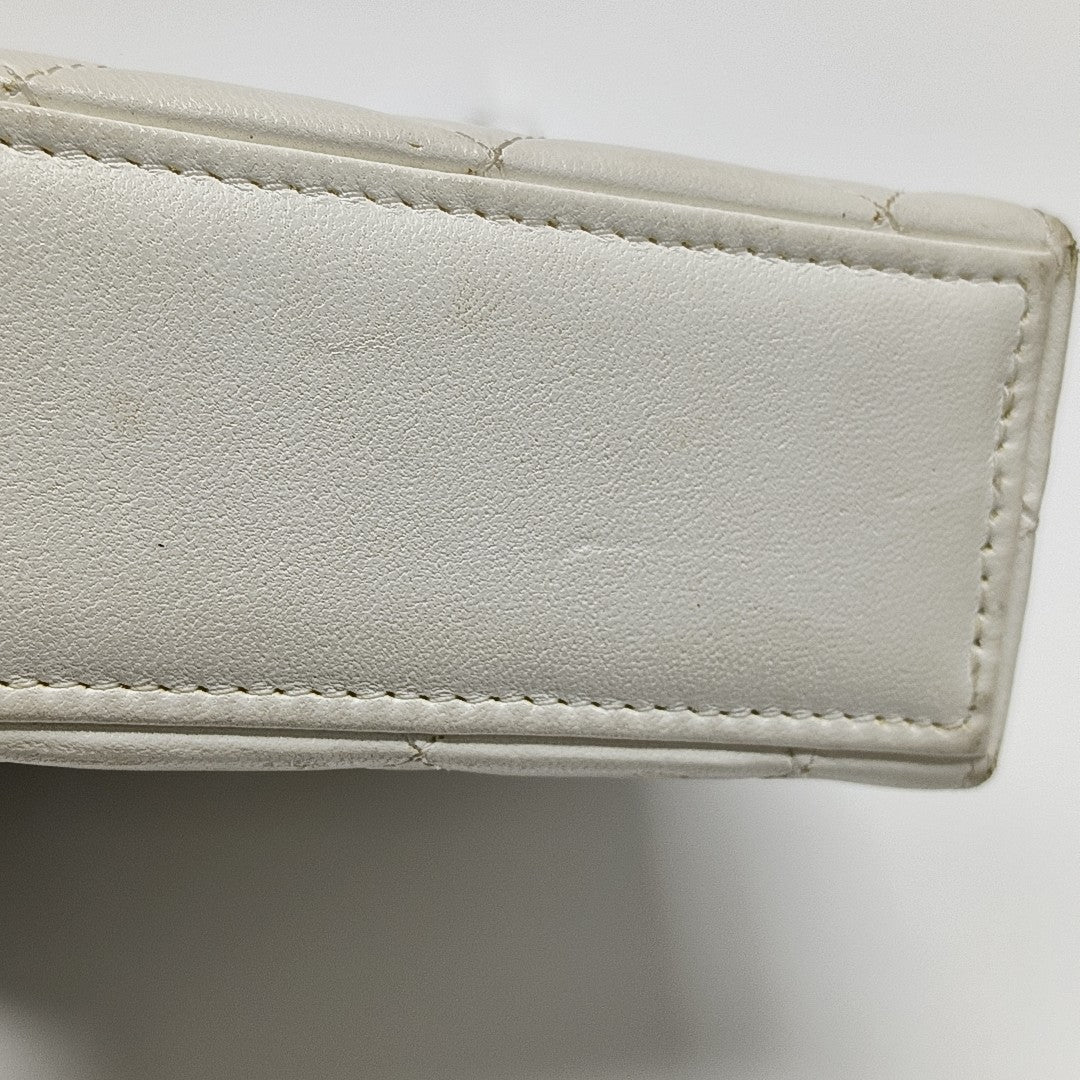 Quilted Lambskin White