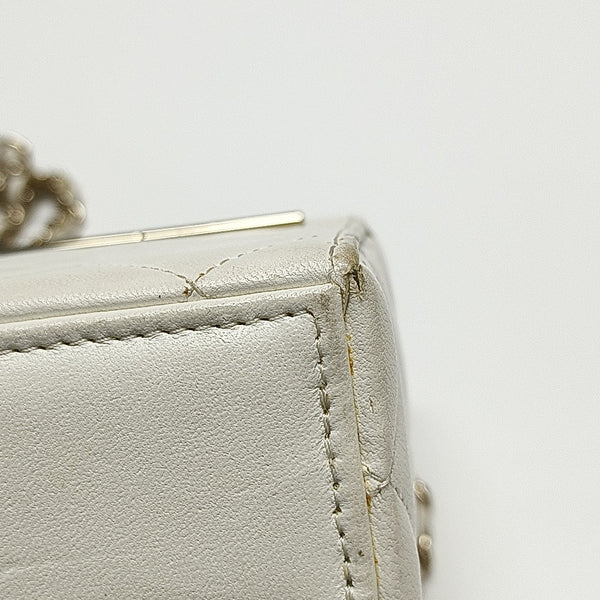 Quilted Lambskin White