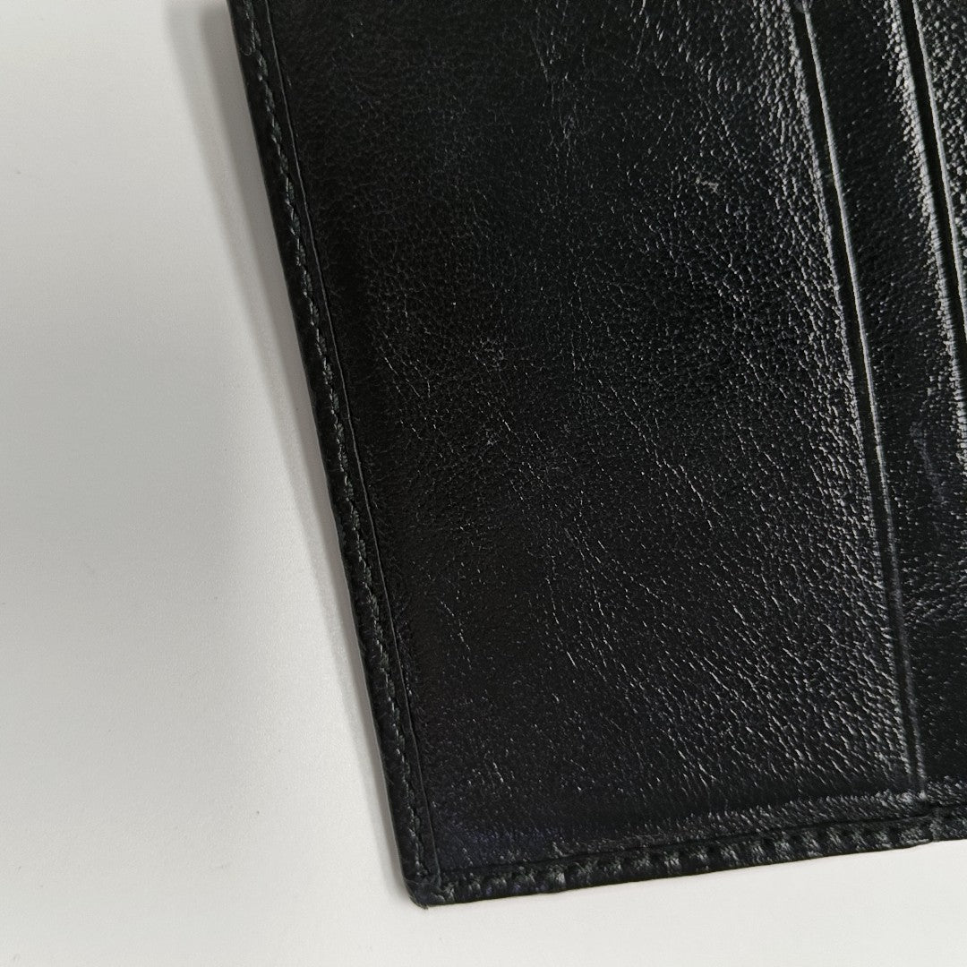 Authenticated pre-owned  Rajah Leather Black Card Holder - Card Holder at Looply