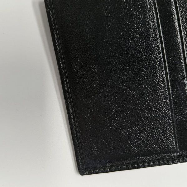Authenticated pre-owned  Rajah Leather Black Card Holder - Card Holder at Looply